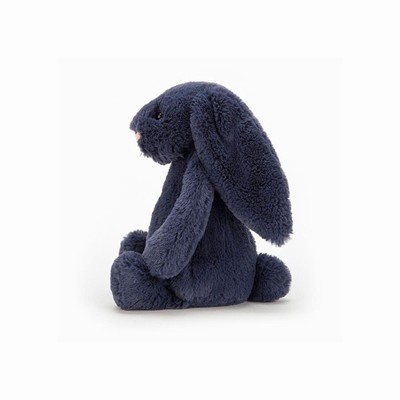 Jellycat Bashful Navy Bunnies Australia | 852064UMV